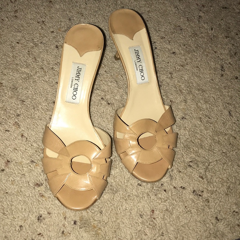 Jimmy Choo Slip On Sandals